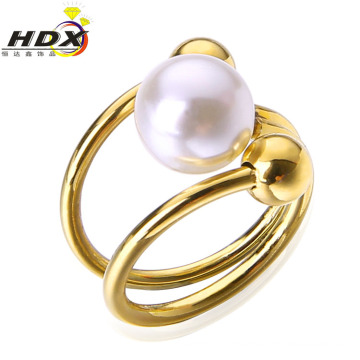 2016 Fashion Stainless Steel Jewelry Women Pearl Ring/Jewelry